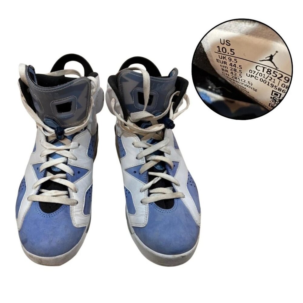 Air Jordan 6 Retro UNC Size 10.5 CT8529-410